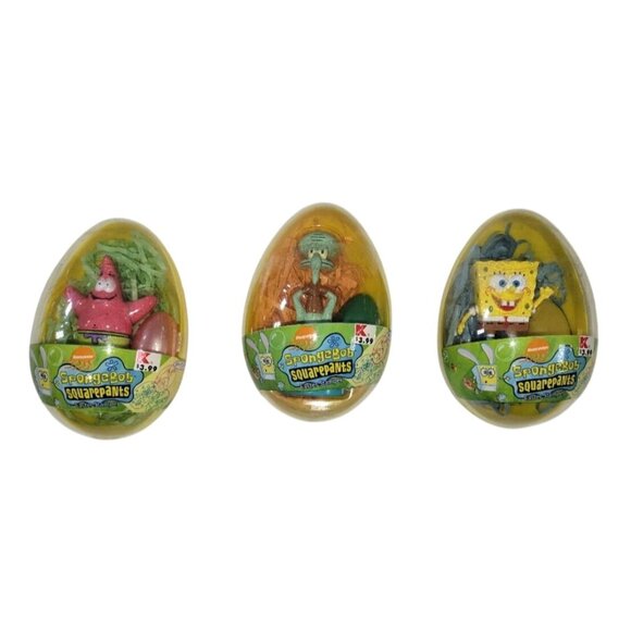 Nickelodeon Spongebob Squarepants Easter Stamper NEW NIP Easter Egg Lot of 3 - Picture 1 of 3